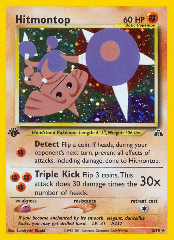 Hitmontop (3/75) [Neo Discovery 1st Edition] | Play N Trade Winnipeg