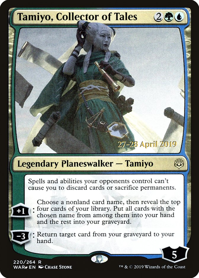 Tamiyo, Collector of Tales  [War of the Spark Prerelease Promos] | Play N Trade Winnipeg