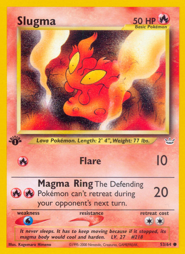 Slugma (53/64) [Neo Revelation 1st Edition] | Play N Trade Winnipeg