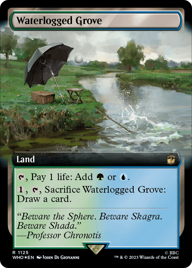 Waterlogged Grove (Extended Art) (Surge Foil) [Doctor Who] | Play N Trade Winnipeg