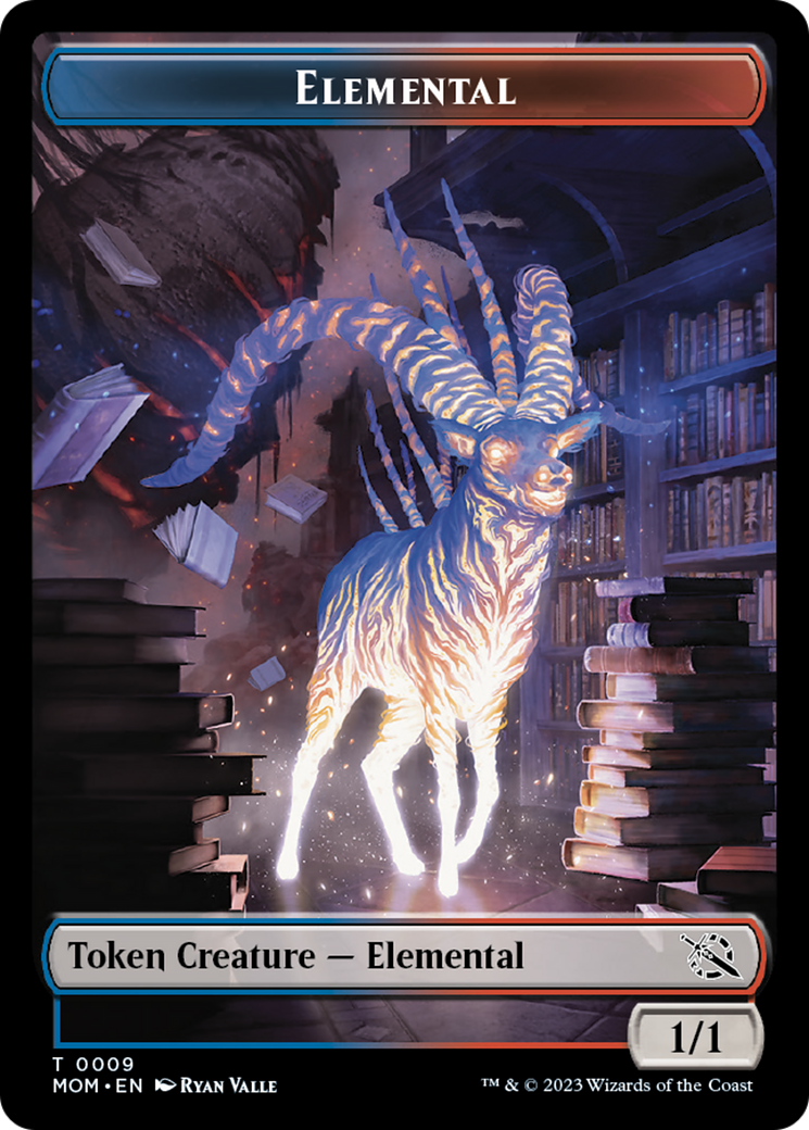 Elemental (22) // Elemental (9) Double-Sided Token [March of the Machine Commander Tokens] | Play N Trade Winnipeg