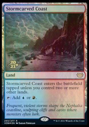 Stormcarved Coast [Innistrad: Crimson Vow Prerelease Promos] | Play N Trade Winnipeg