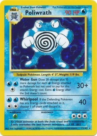 Poliwrath (13/102) [Base Set Unlimited] | Play N Trade Winnipeg