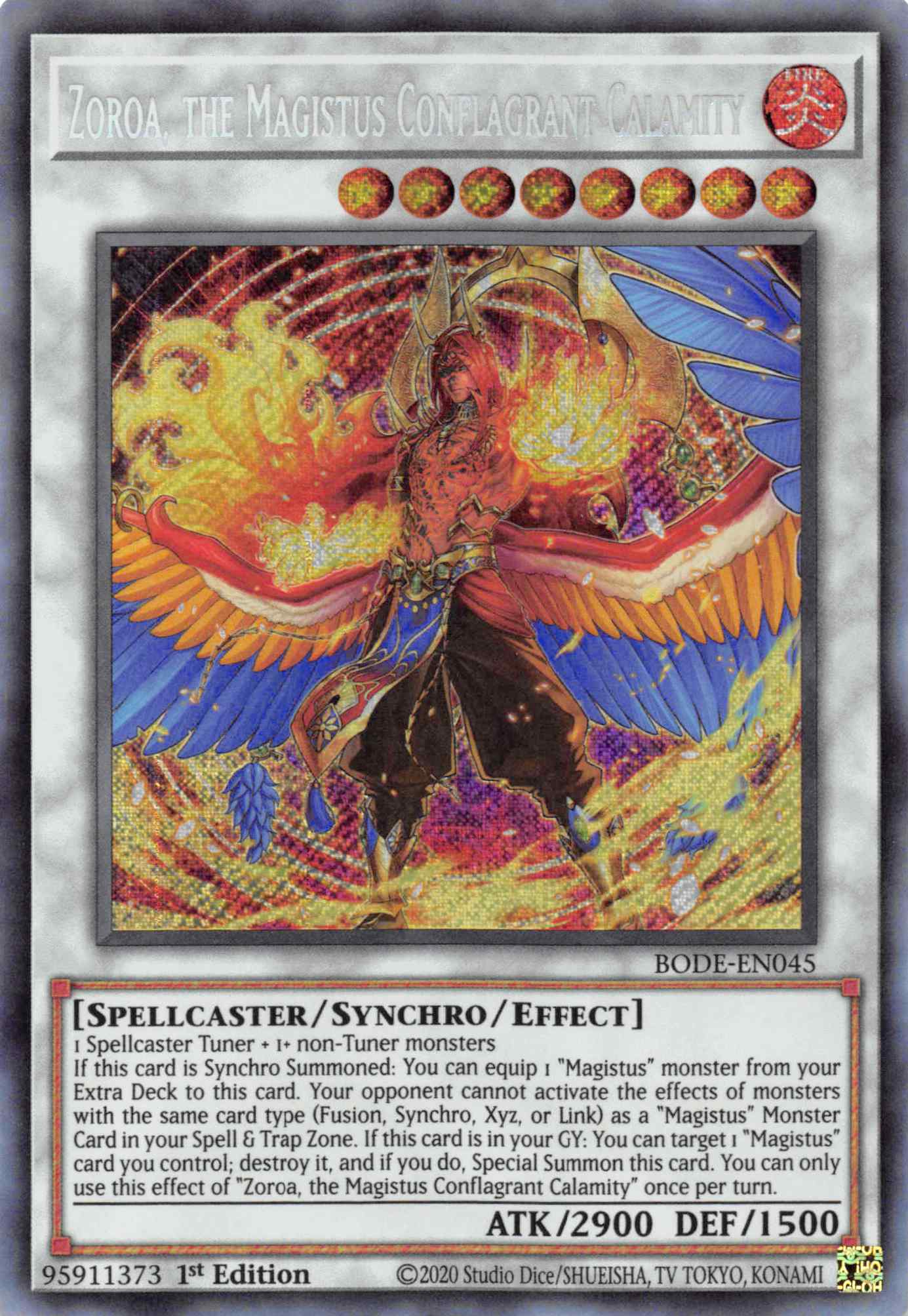 Zoroa, the Magistus Conflagrant Calamity [BODE-EN045] Secret Rare | Play N Trade Winnipeg