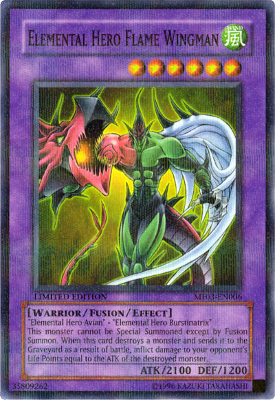 Elemental Hero Flame Wingman [MF03-EN006] Parallel Rare | Play N Trade Winnipeg