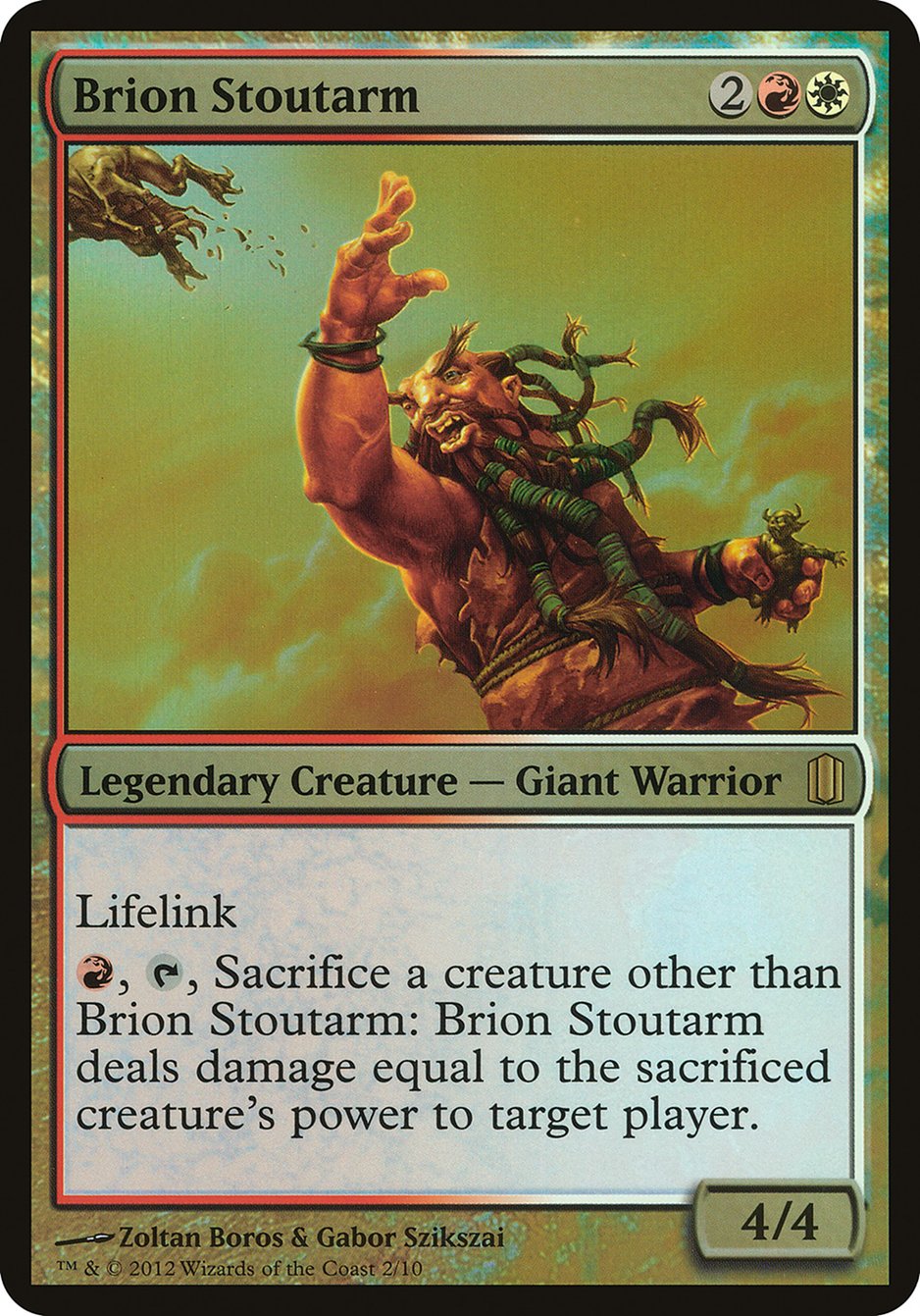 Brion Stoutarm (Oversized) [Commander's Arsenal Oversized] | Play N Trade Winnipeg