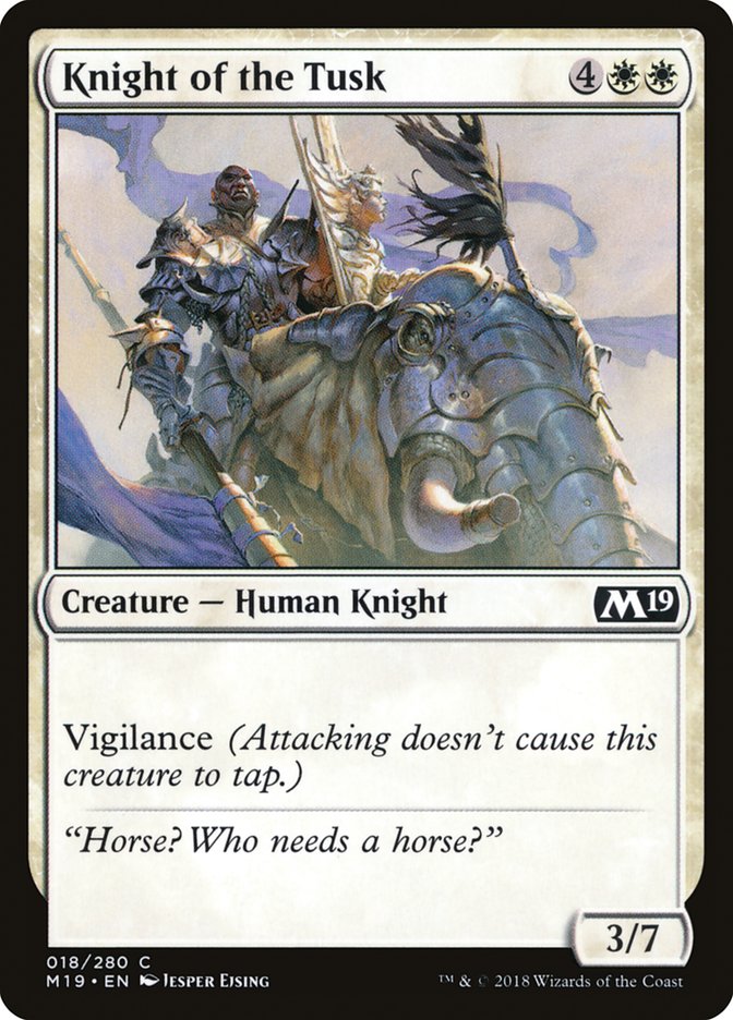 Knight of the Tusk [Core Set 2019] | Play N Trade Winnipeg