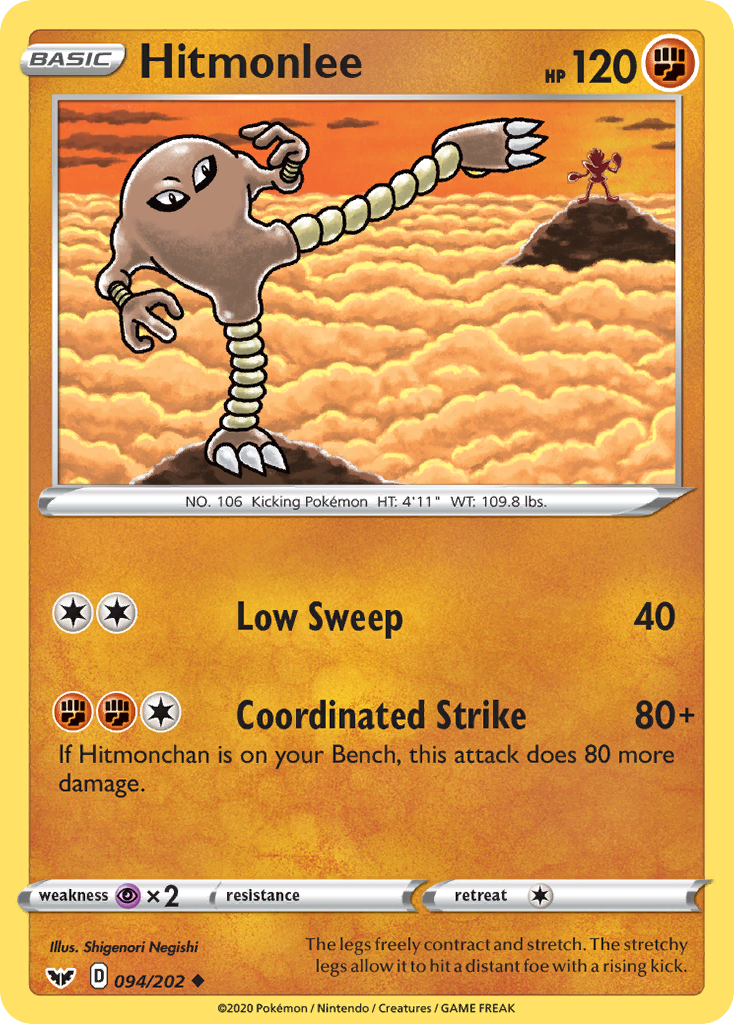 Hitmonlee (094/202) [Sword & Shield: Base Set] | Play N Trade Winnipeg