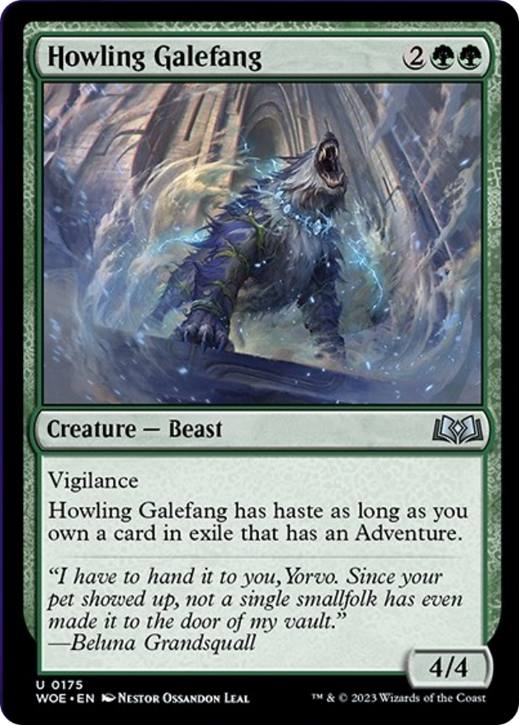 Howling Galefang [Wilds of Eldraine] | Play N Trade Winnipeg