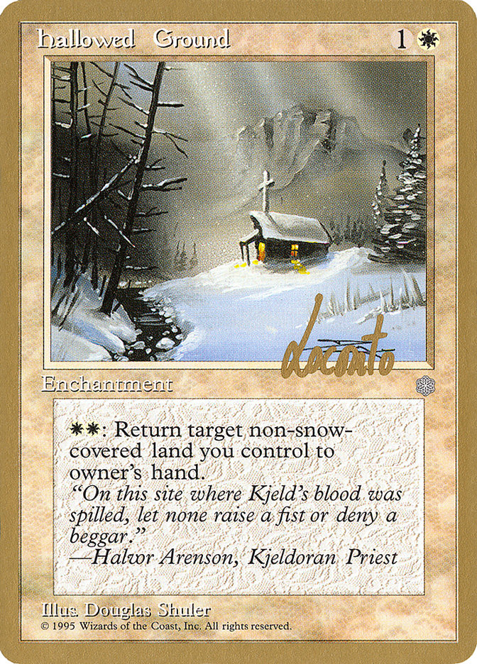 Hallowed Ground (Michael Loconto) [Pro Tour Collector Set] | Play N Trade Winnipeg