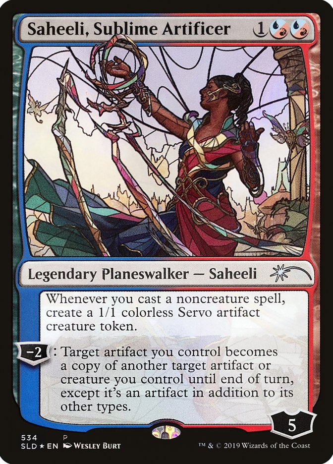 Saheeli, Sublime Artificer (Stained Glass) [Secret Lair Drop Promos] | Play N Trade Winnipeg