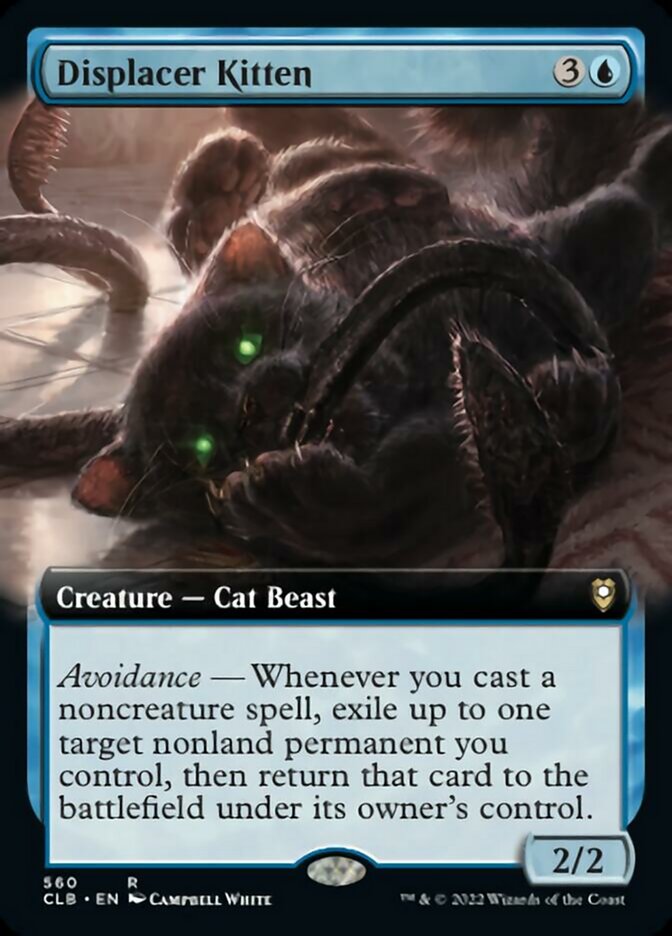 Displacer Kitten (Extended Art) [Commander Legends: Battle for Baldur's Gate] | Play N Trade Winnipeg