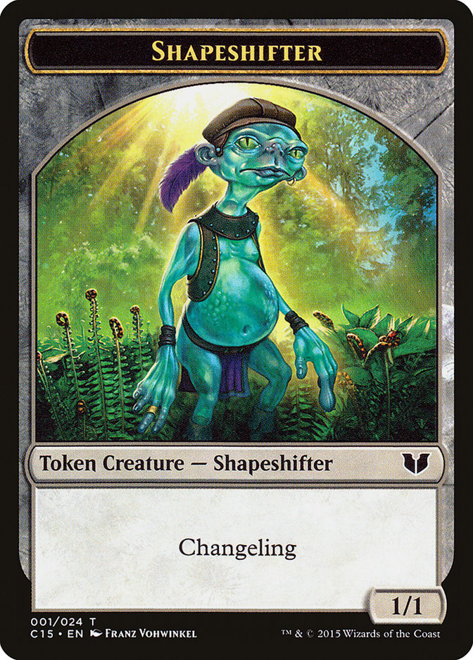 Shapeshifter // Shapeshifter Double-Sided Token [Commander 2015 Tokens] | Play N Trade Winnipeg