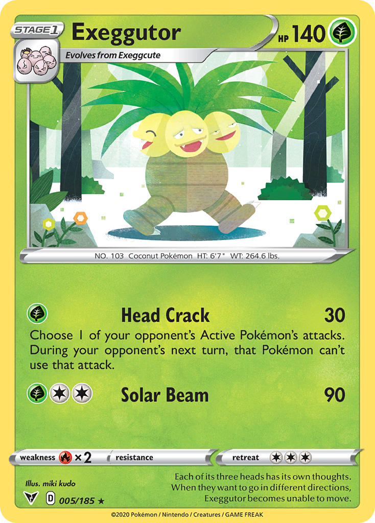 Exeggutor (005/185) [Sword & Shield: Vivid Voltage] | Play N Trade Winnipeg