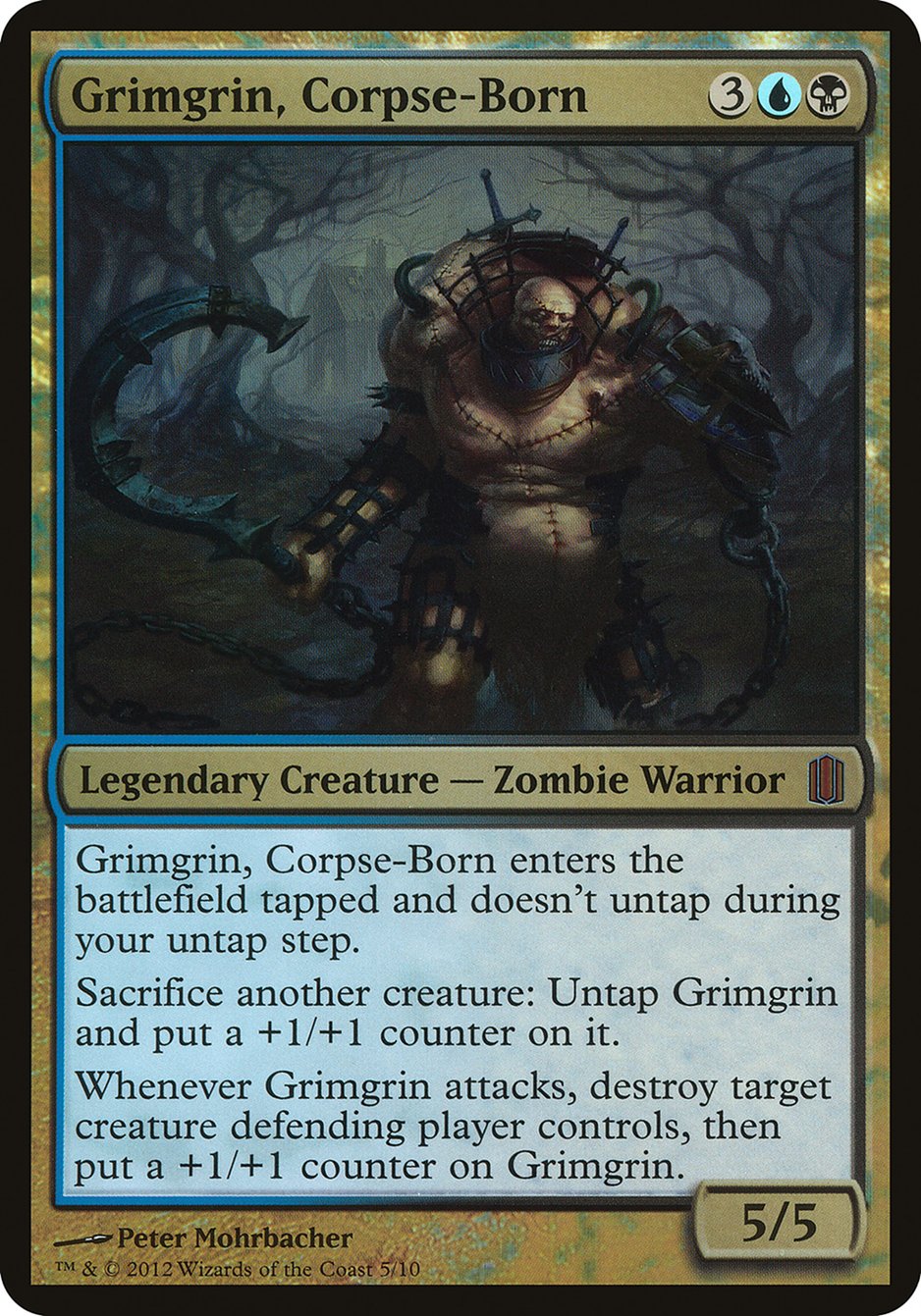 Grimgrin, Corpse-Born (Oversized) [Commander's Arsenal Oversized] | Play N Trade Winnipeg