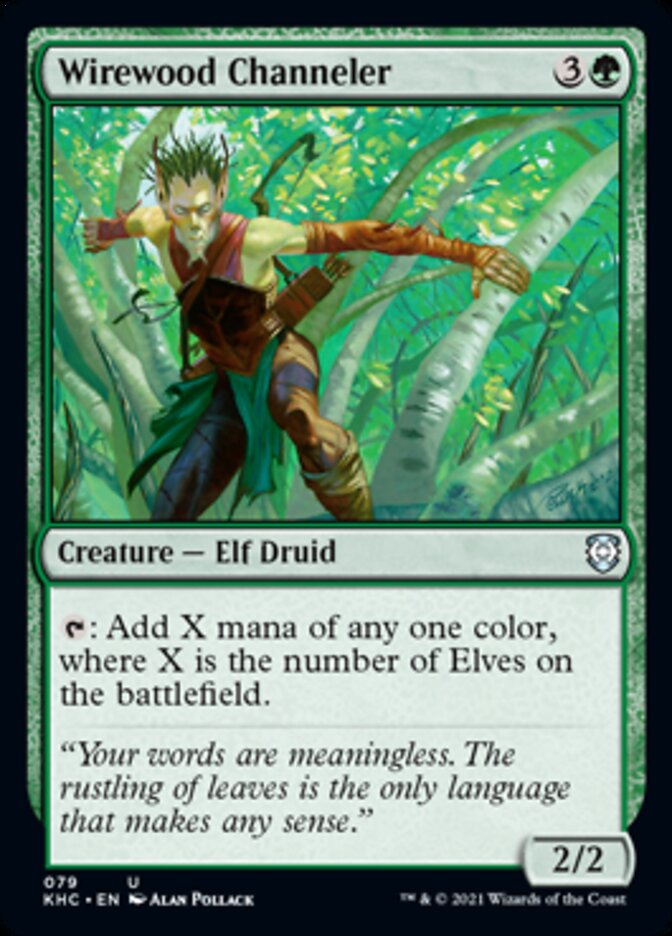 Wirewood Channeler [Kaldheim Commander] | Play N Trade Winnipeg