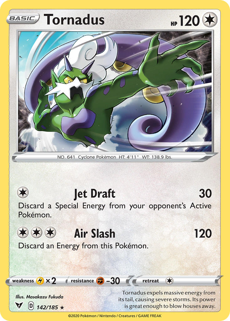 Tornadus (142/185) [Sword & Shield: Vivid Voltage] | Play N Trade Winnipeg