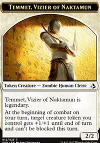 Temmet, Vizier of Naktamun // Zombie Token [Amonkhet Tokens] | Play N Trade Winnipeg