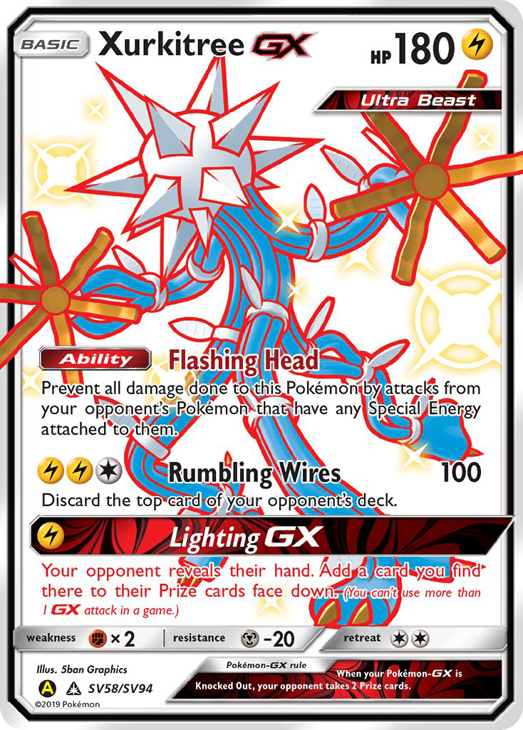 Xurkitree GX (SV58/SV94) [Sun & Moon: Hidden Fates - Shiny Vault] | Play N Trade Winnipeg