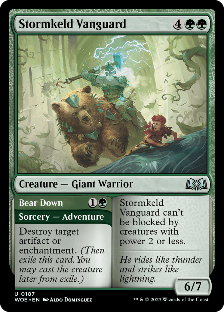 Stormkeld Vanguard // Bear Down [Wilds of Eldraine] | Play N Trade Winnipeg