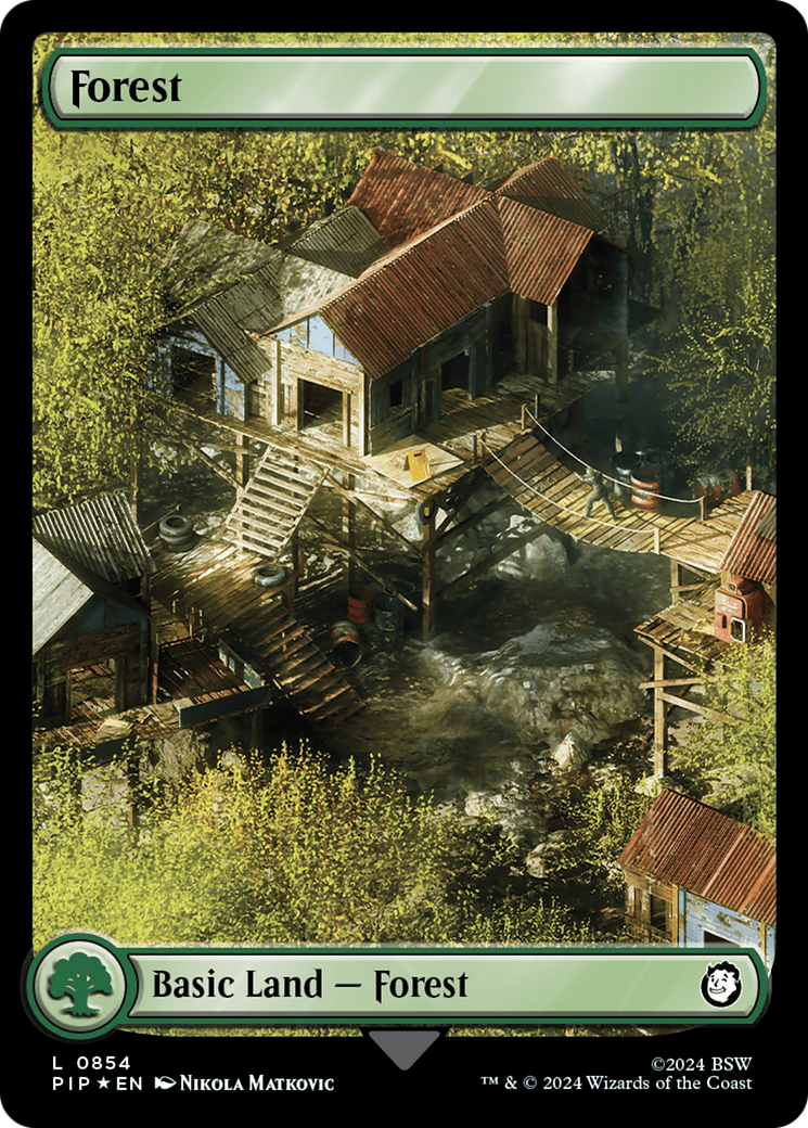 Forest (0854) (Surge Foil) [Fallout] | Play N Trade Winnipeg