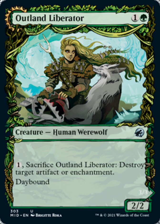 Outland Liberator // Frenzied Trapbreaker (Showcase Equinox) [Innistrad: Midnight Hunt] | Play N Trade Winnipeg