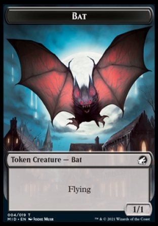 Bat Token [Innistrad: Midnight Hunt Tokens] | Play N Trade Winnipeg