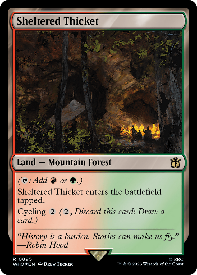 Sheltered Thicket (Surge Foil) [Doctor Who] | Play N Trade Winnipeg