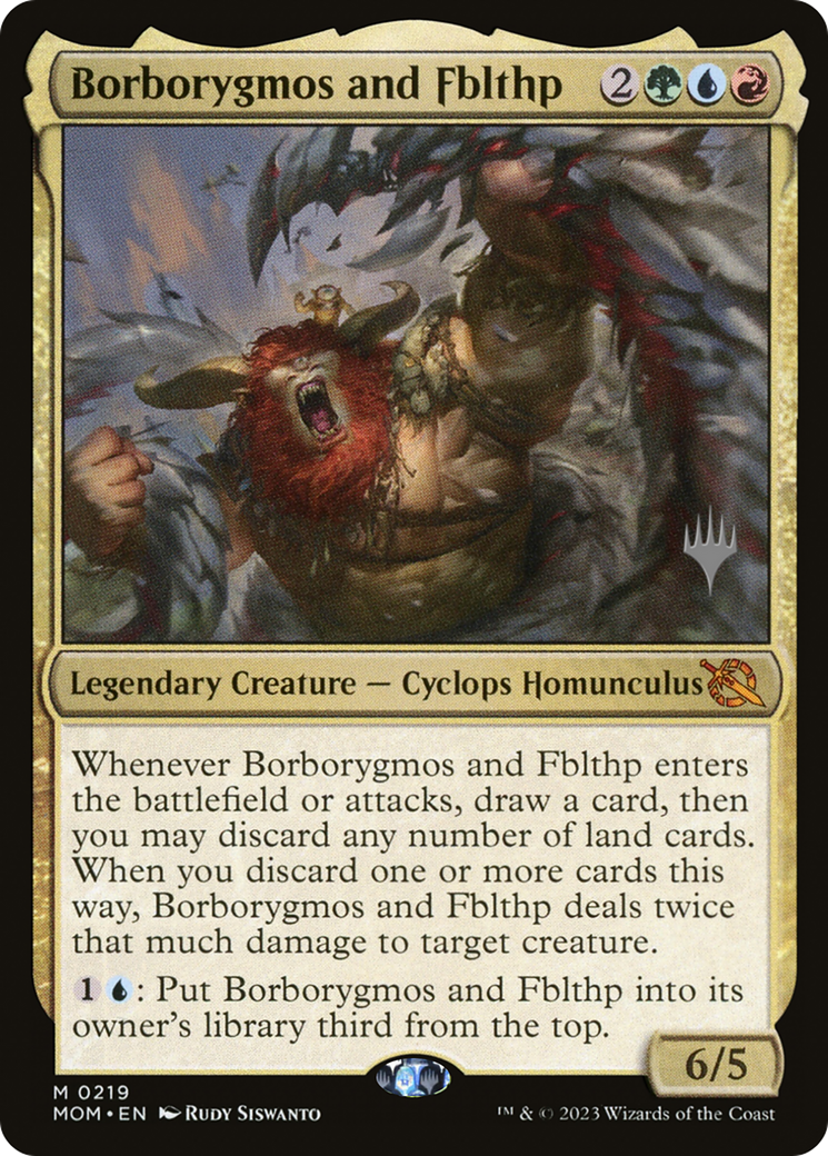 Borborygmos and Fblthp (Promo Pack) [March of the Machine Promos] | Play N Trade Winnipeg