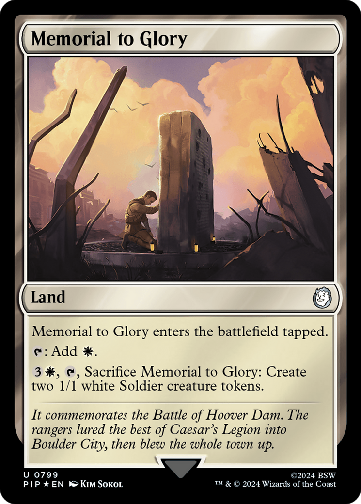 Memorial to Glory (Surge Foil) [Fallout] | Play N Trade Winnipeg