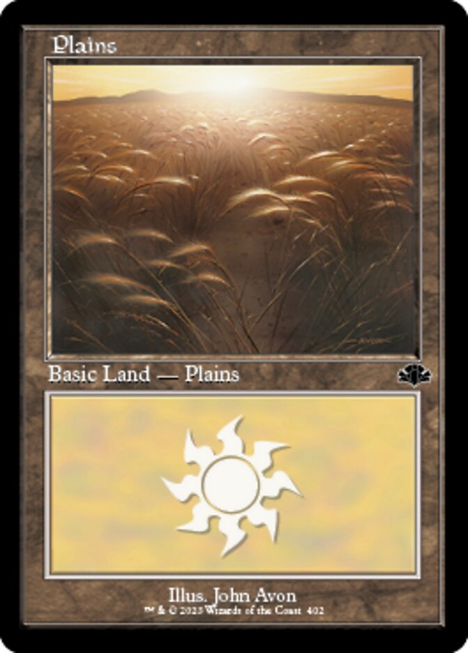 Plains (402) (Retro) [Dominaria Remastered] | Play N Trade Winnipeg