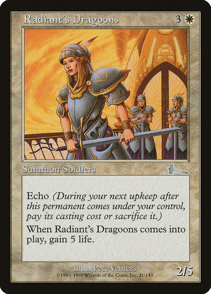 Radiant's Dragoons [Urza's Legacy] | Play N Trade Winnipeg