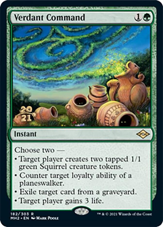 Verdant Command [Modern Horizons 2 Prerelease Promos] | Play N Trade Winnipeg