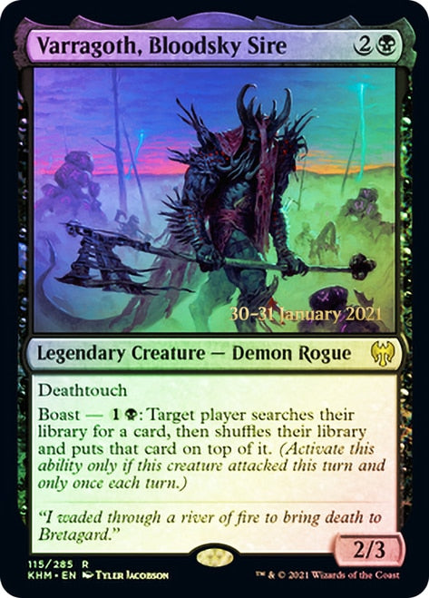 Varragoth, Bloodsky Sire [Kaldheim Prerelease Promos] | Play N Trade Winnipeg