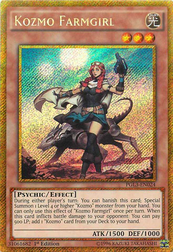 Kozmo Farmgirl [PGL3-EN024] Gold Secret Rare | Play N Trade Winnipeg