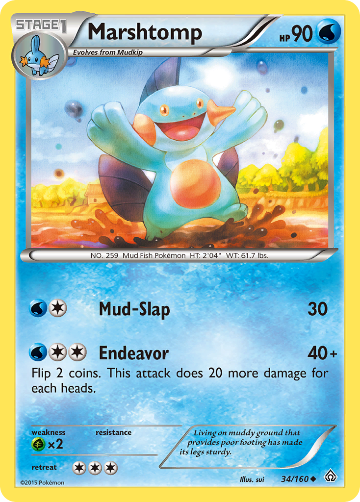 Marshtomp (34/160) [XY: Primal Clash] | Play N Trade Winnipeg