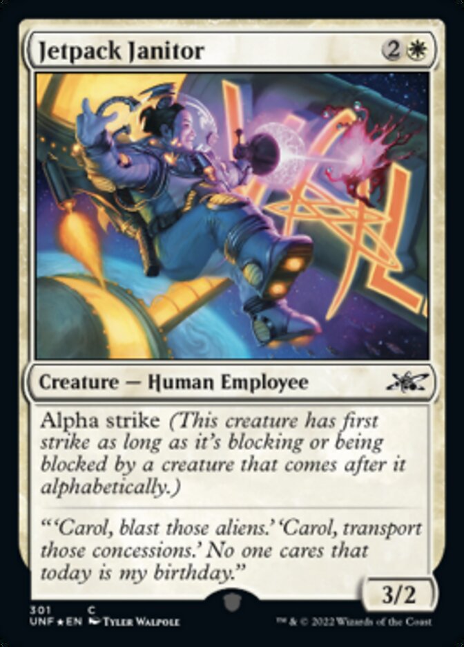 Jetpack Janitor (Galaxy Foil) [Unfinity] | Play N Trade Winnipeg