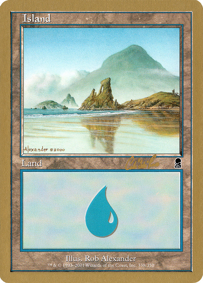 Island (cr338) (Carlos Romao) [World Championship Decks 2002] | Play N Trade Winnipeg