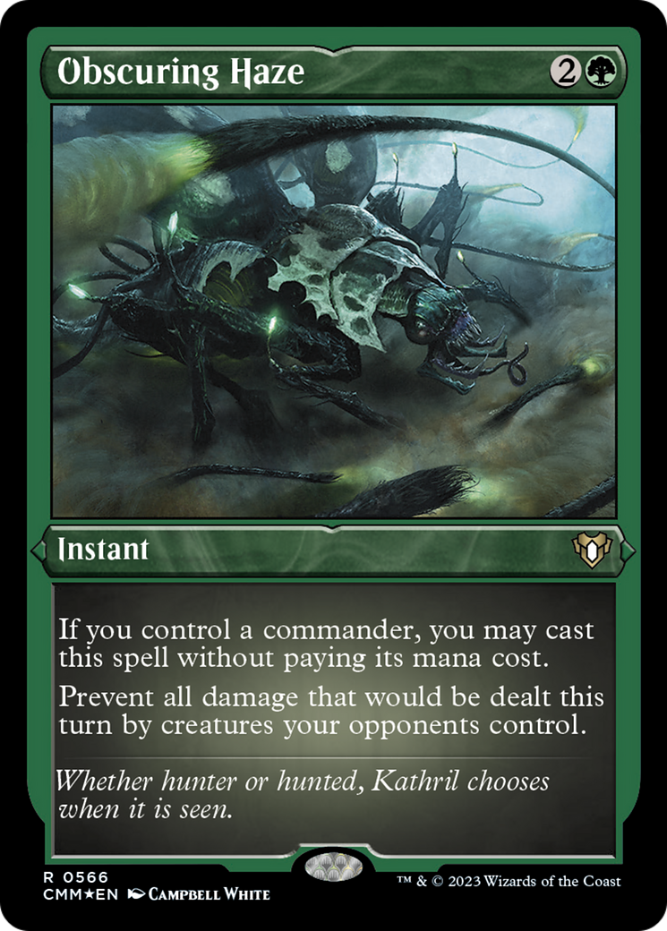 Obscuring Haze (Foil Etched) [Commander Masters] | Play N Trade Winnipeg