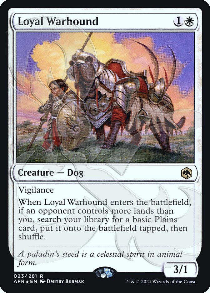 Loyal Warhound (Ampersand Promo) [Dungeons & Dragons: Adventures in the Forgotten Realms Promos] | Play N Trade Winnipeg