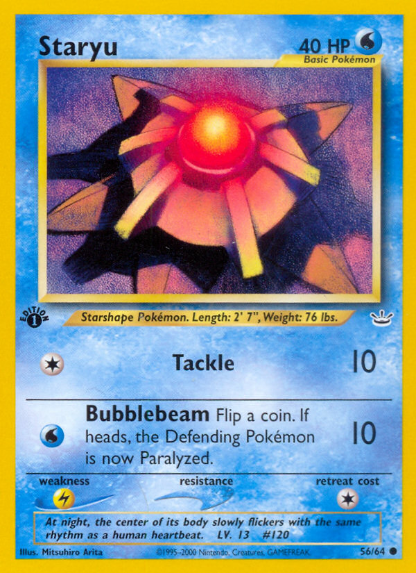 Staryu (56/64) [Neo Revelation 1st Edition] | Play N Trade Winnipeg