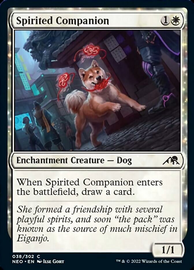 Spirited Companion [Kamigawa: Neon Dynasty] | Play N Trade Winnipeg
