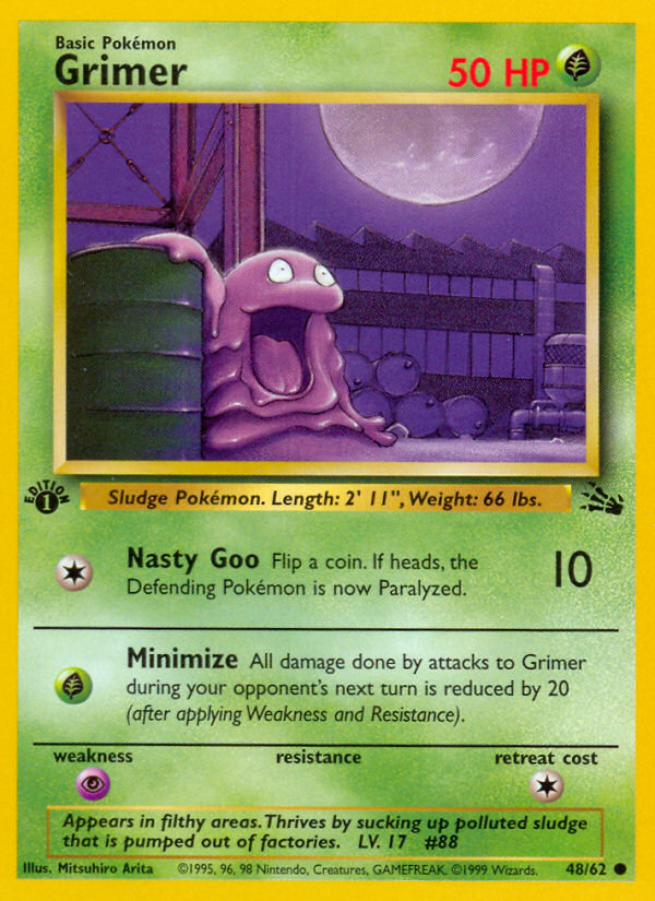 Grimer (48/62) [Fossil 1st Edition] | Play N Trade Winnipeg