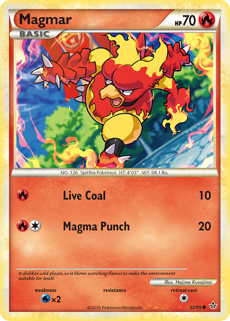 Magmar (52/95) [HeartGold & SoulSilver: Unleashed] | Play N Trade Winnipeg