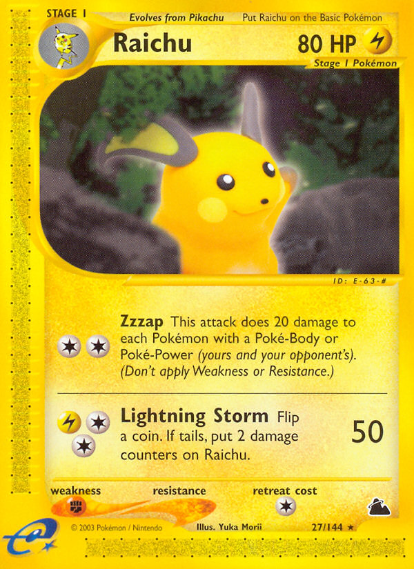 Raichu (27/144) [Skyridge] | Play N Trade Winnipeg