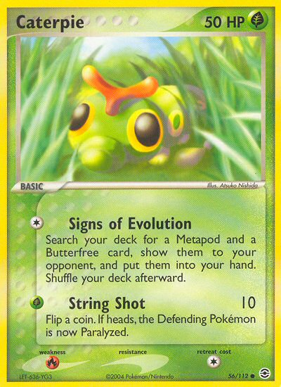 Caterpie (56/112) [EX: FireRed & LeafGreen] | Play N Trade Winnipeg