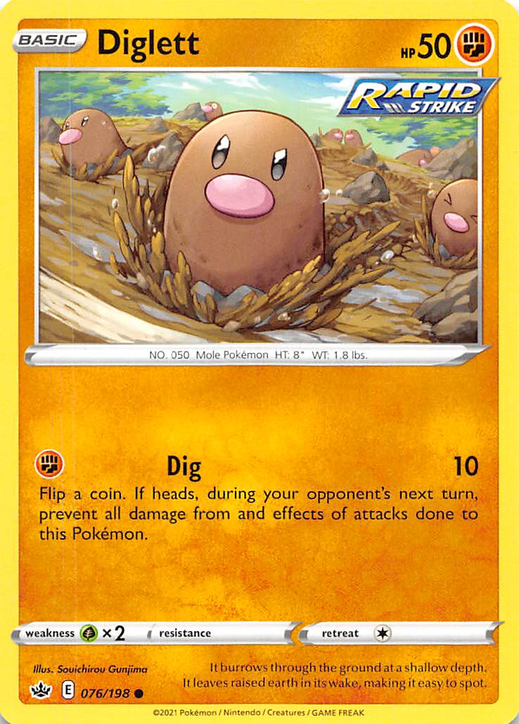 Diglett (076/198) [Sword & Shield: Chilling Reign] | Play N Trade Winnipeg