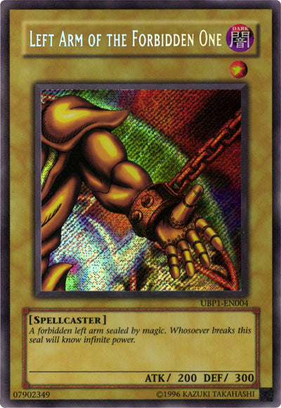 Left Arm of the Forbidden One [UBP1-EN004] Secret Rare | Play N Trade Winnipeg