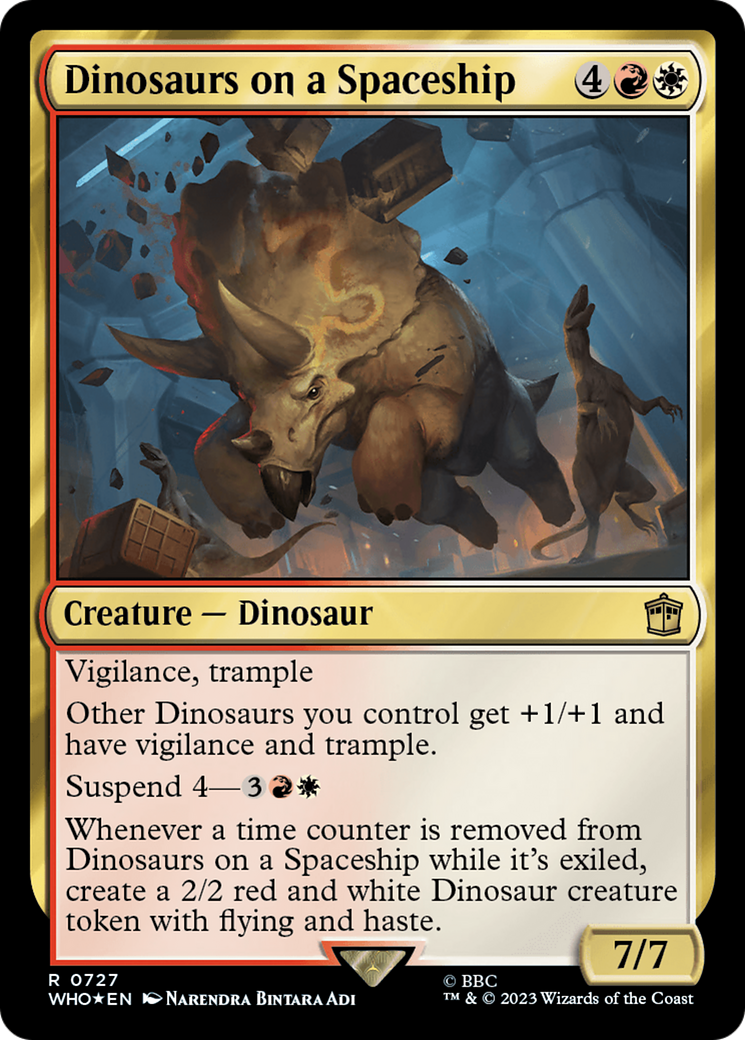 Dinosaurs on a Spaceship (Surge Foil) [Doctor Who] | Play N Trade Winnipeg