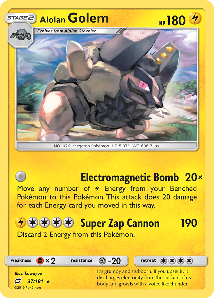 Alolan Golem (37/181) [Sun & Moon: Team Up] | Play N Trade Winnipeg